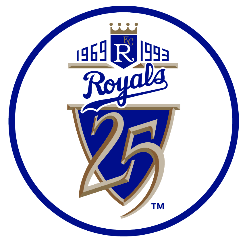 Kansas City Royals 1993 Anniversary Logo iron on paper